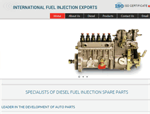 Tablet Screenshot of fuelinjectionexports.com